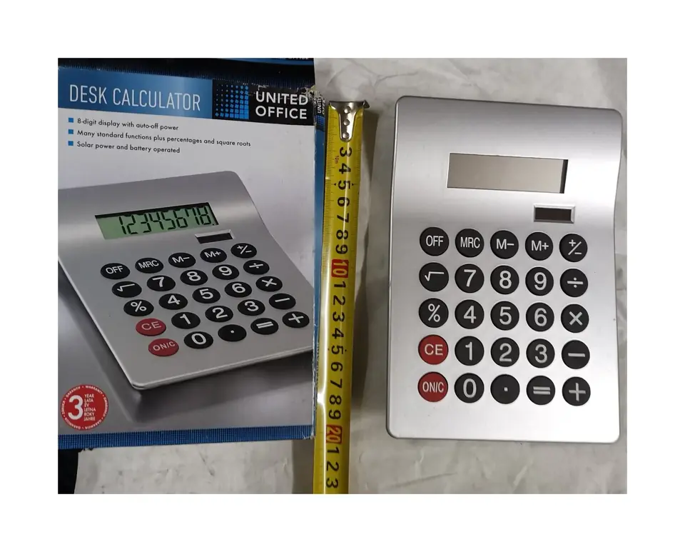 CALCULADORA 8 DIGIDOS SOLAR/A PILA (U270)