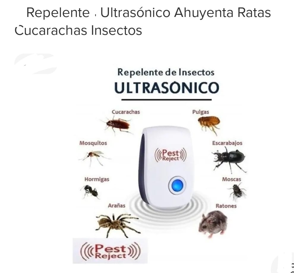 ERRADICADOR REPELENTE ULTRASONICO ENCHUFABLE (u200) (200 PCS)
