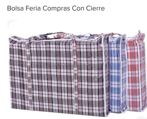 BOLSA FERIA CON CIERRE 50X50CM (U135) (NETO)