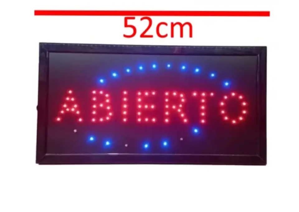 CARTEL LED LUMINOSO ABIERTO (U850)
