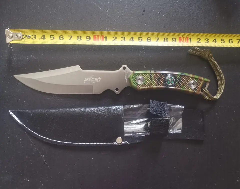 CUCHILLO CON BRUJULA MACAO(U270)