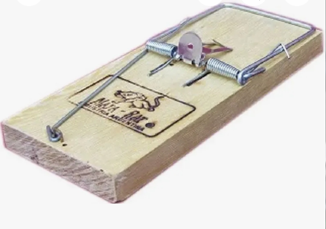 TRAMPERA PARA LAUCHA MADERA MATA-RAT -NETO