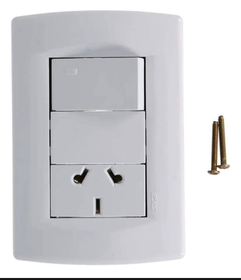 LLAVE DE LUZ ARMADA 1 PUNTO Y 1 TOMA SICA -NETO