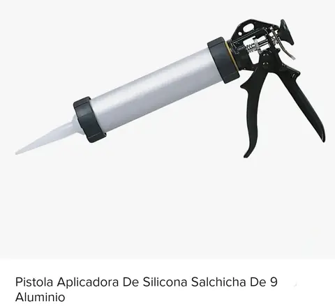 PISTOLA APLICADORA DE SILICONA ALUMINIO 9" (NETO)
