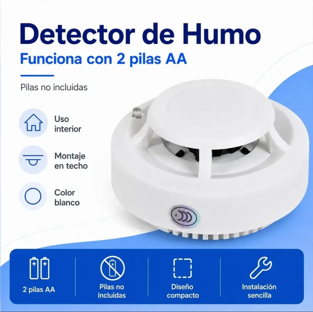 DETECTOR DE HUMO A PILA (U400)