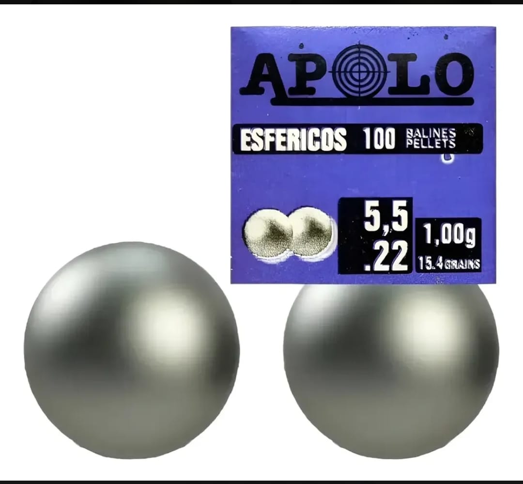 BALINES ESFERICOS 5.5MM 20 CAJITAS X 100 UNIDADES -NETO