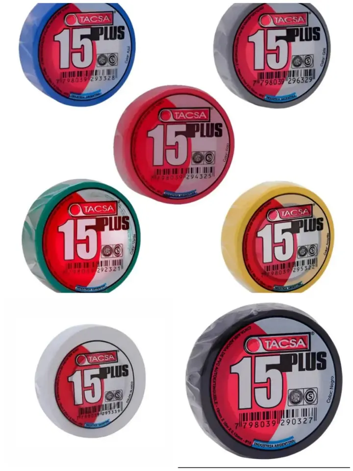 CINTA AISLADORA TACSA 5M PACK X 10 UNIDADES -NETO (LIQUIDA)