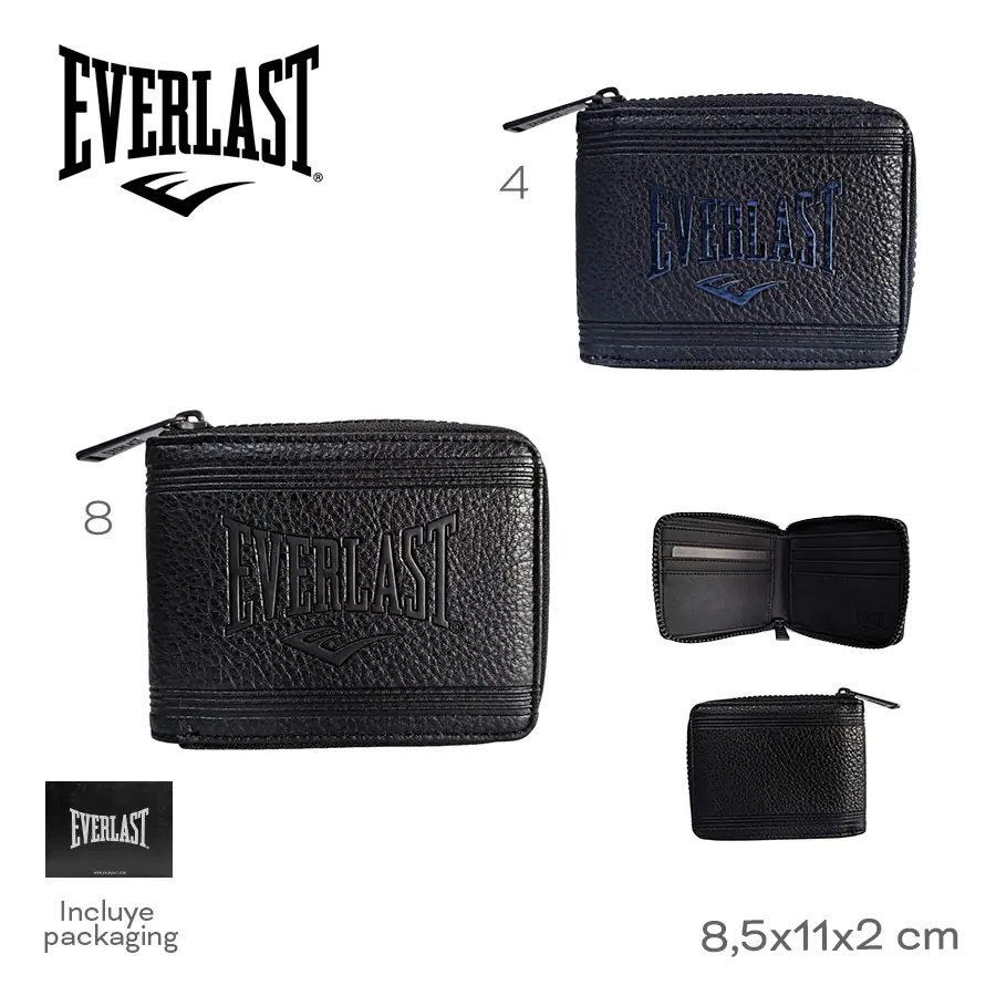 28905 - Billetera Everlast , +INFO+FOTOS Info: Incluye packaging Composición: PU Alto: 8,5cm Ancho: 11cm Profundidad: 2cm