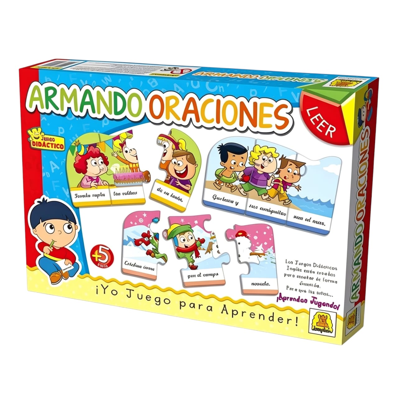IM244- Armando Oraciones,DIDACTICOS EDUCATIVOS, Edad: a partir de 5 años Participantes: 1 a 5 Medidas de la caja: 27 x 19.5 x 3.5 Juego de encastre.IMPLAS. (+INFO PDF)