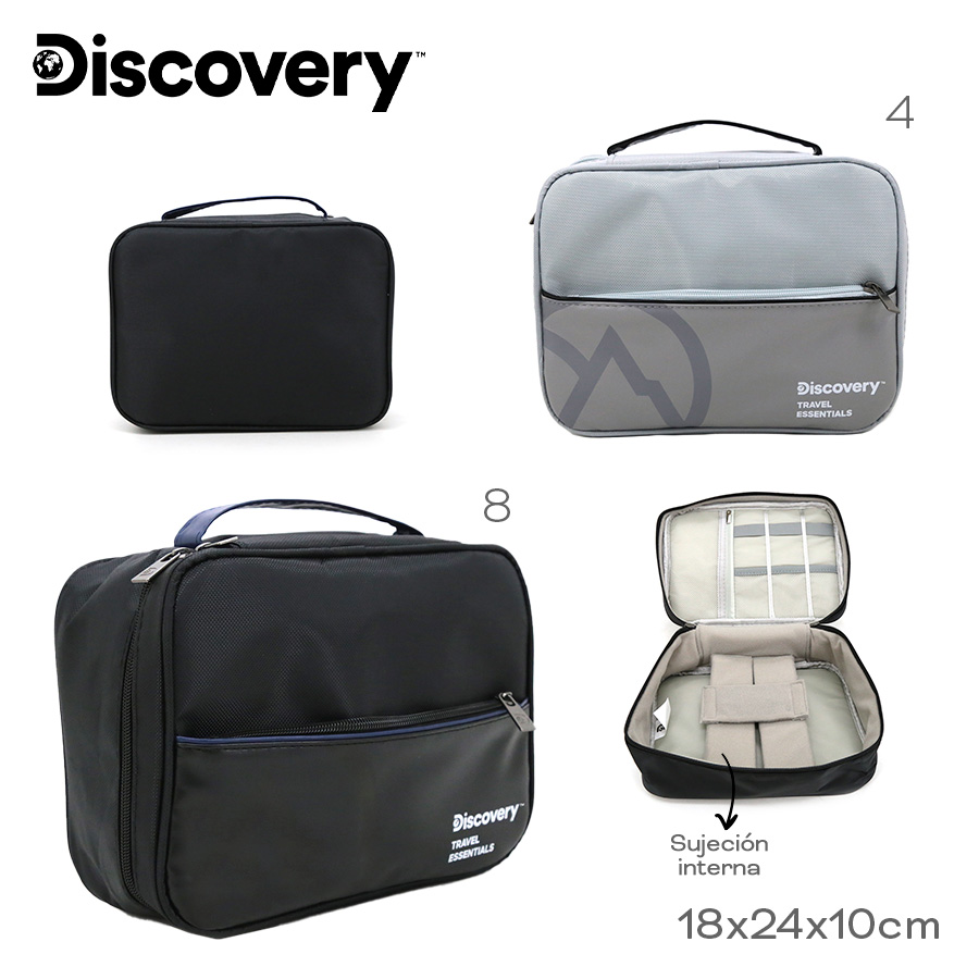 17096 - Organizador  Discovery T2 (USOS MULTIPLES) , +INFO+FOTOS Info: Multiples compartimentos, sujeción interna  Composición: nylon Alto: 18 cm Ancho: 24 cm Profundidad: 10 cm