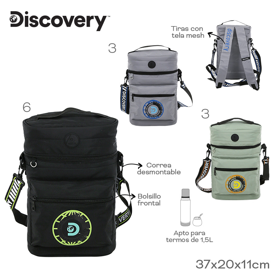 18460 - MOCHILA OPCIÓN MATERA MORRAL  Discovery , DESCRIPCION EN +FOTOS