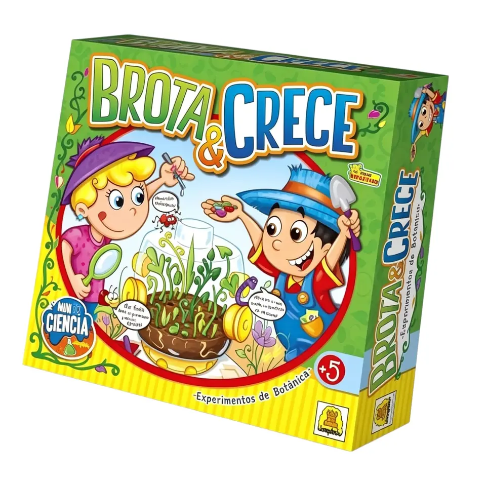 IM380- Brota y Crece. Juego de experiencias botánicas. Edad: a partir de 5 años Participantes: 1 o mas Medidas de la caja: 27 x 25 x 7 cm. IMPLAS  Didácticos Educativos CAJAX5.