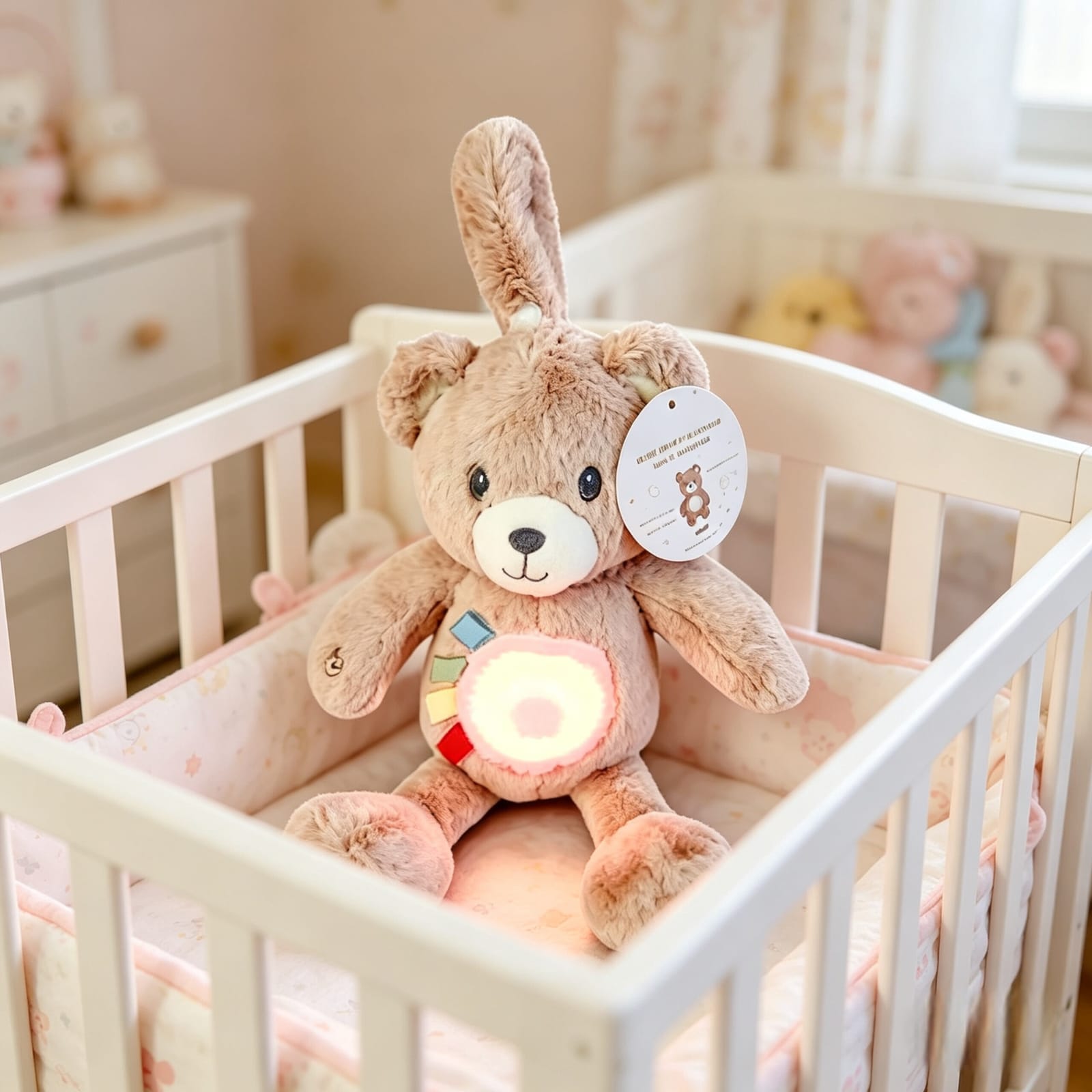 341122C- OSO DOBLE COMANDO SONIDO LUZ LED CAMBIANTE ENGANCHE A PILA 12"=30.5CM  peluches +INFO+FOTOS