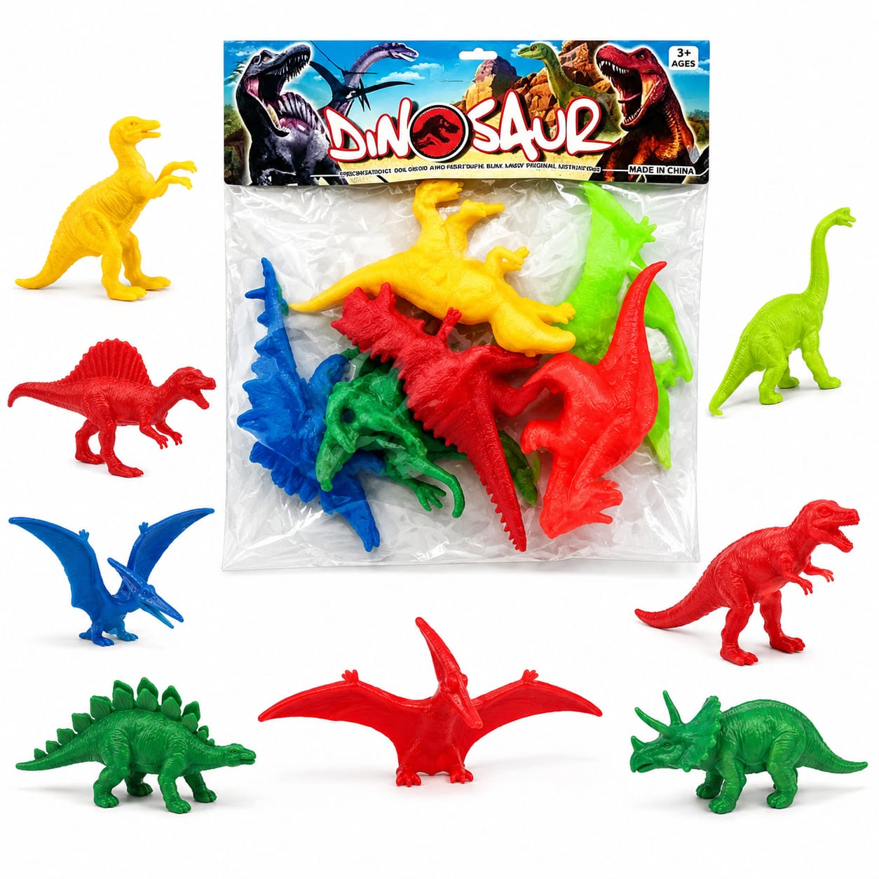 01617 - DINOSAURIO X6P PVC  16X16