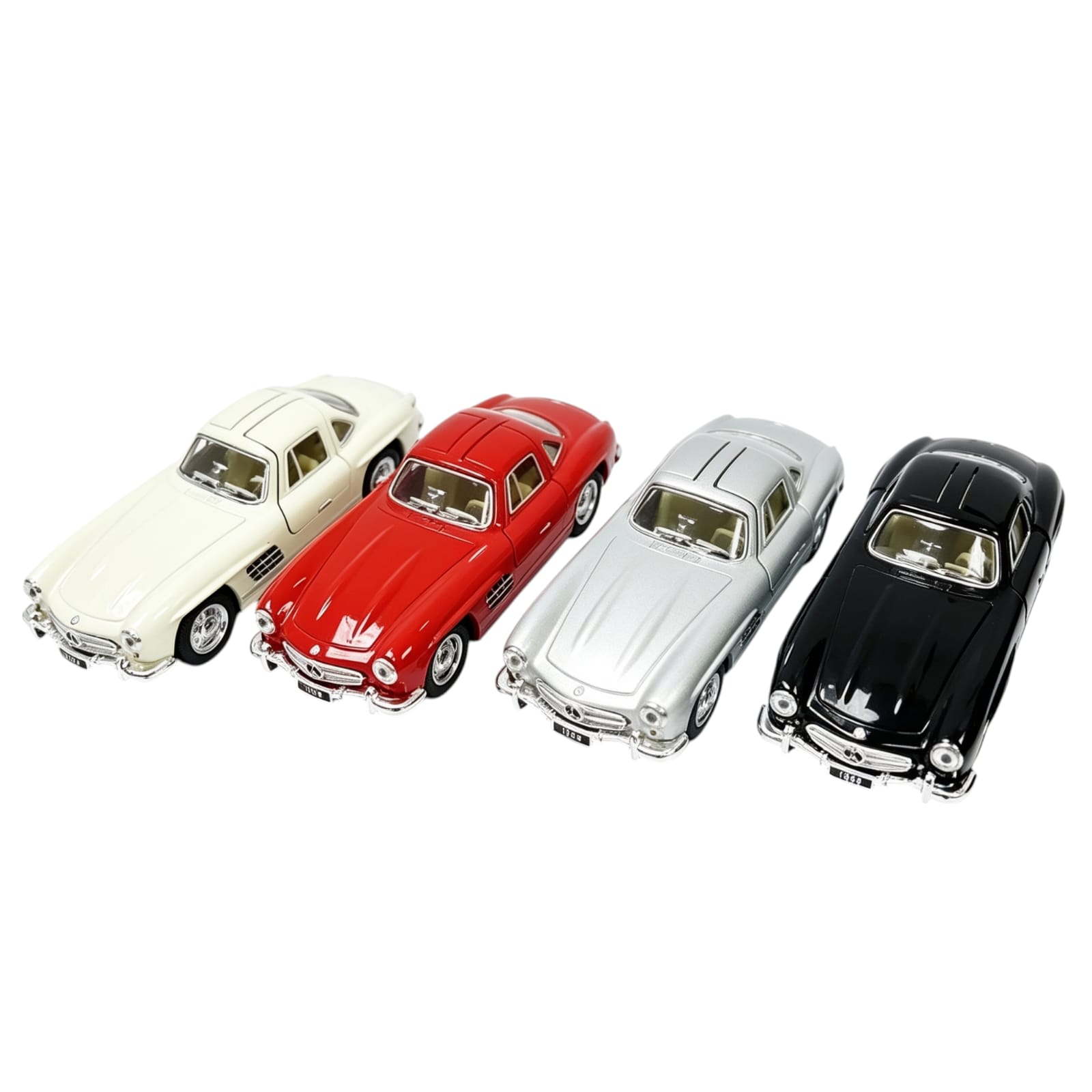 42220-COLECCION KINSMART MERCEDES BENZ 300 SL 5" LICENCIA  AUTOMOTRIZ PACKAGING   VISOR +INFO+FOTOS