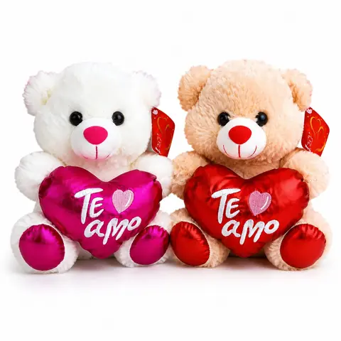 60449- OSO 8"   20CM C/CORAZON peluches +INFO+FOTOS