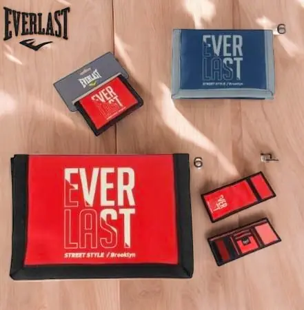 26648-  BILLETERA EVERLAST NÁUTICAS, COMPARTIMIENTOS INTERNOS CIERRE CON ABROJO E INCLUYE PACKAGING IDEAL PARA EXHIBICIÓN, 100% NYLON, 12.50 X 27 CM
