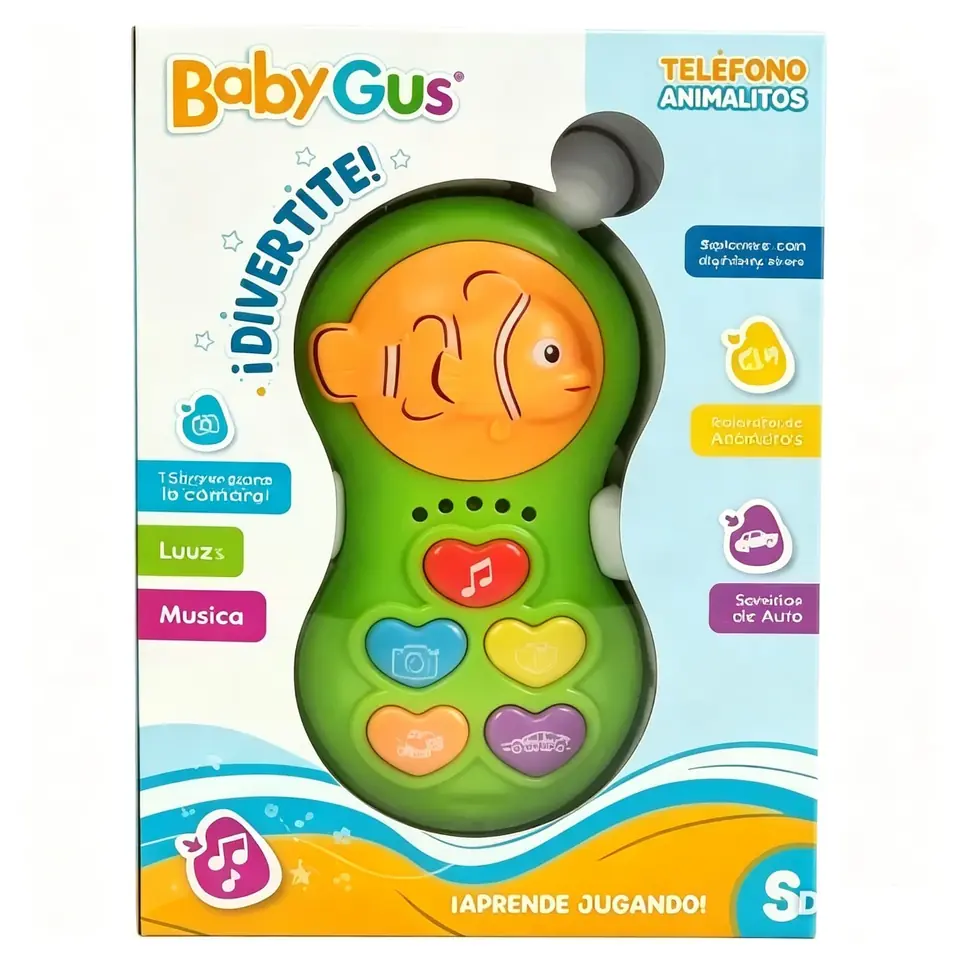 51190 - JUEGO INTERACTIVO CELULAR CON LUZ SONIDOS 18X12X6