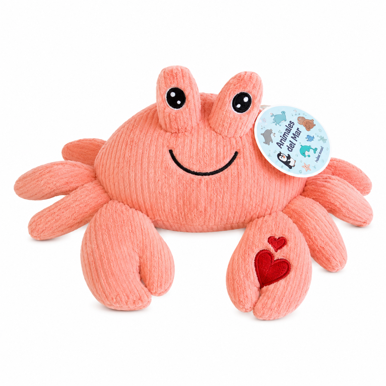 841302A- CANGREJO 9"=23CM ANIMALES DE MAR PELUCHE +INFO+FOTOS