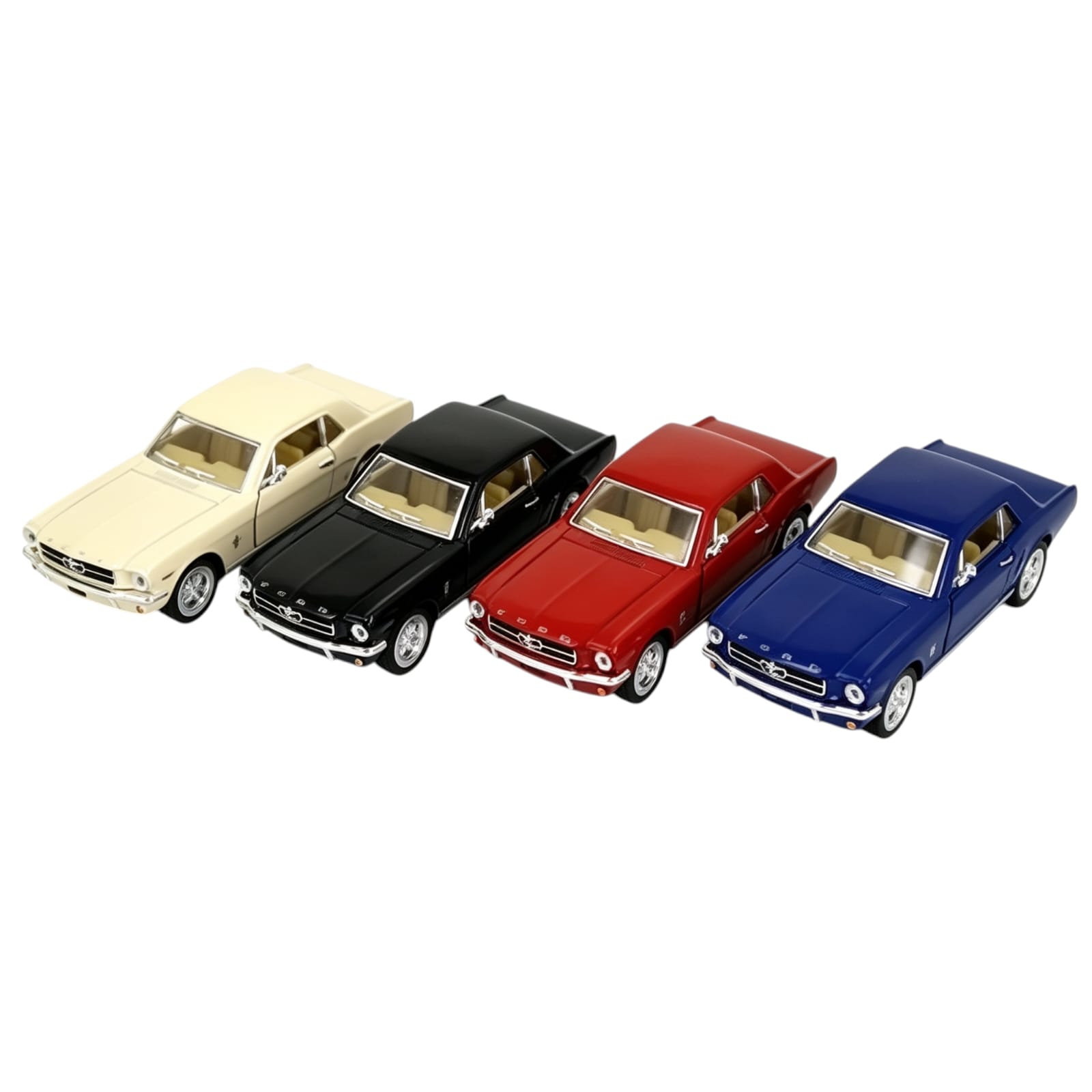 43580-COLECCION KINSMART FORD MUSTANG 1964 1/2 D/C P/B  LICENCIA  AUTOMOTRIZ PACKAGING VISOR +INFO+FOTOS