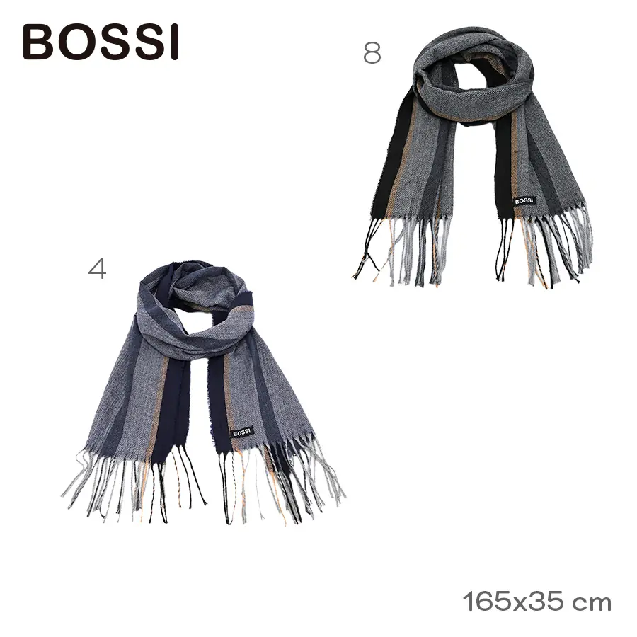 18793- Bufanda Bossi T2	165cm	35cm		Poliéster TEXTIL +INFO+FOTOS