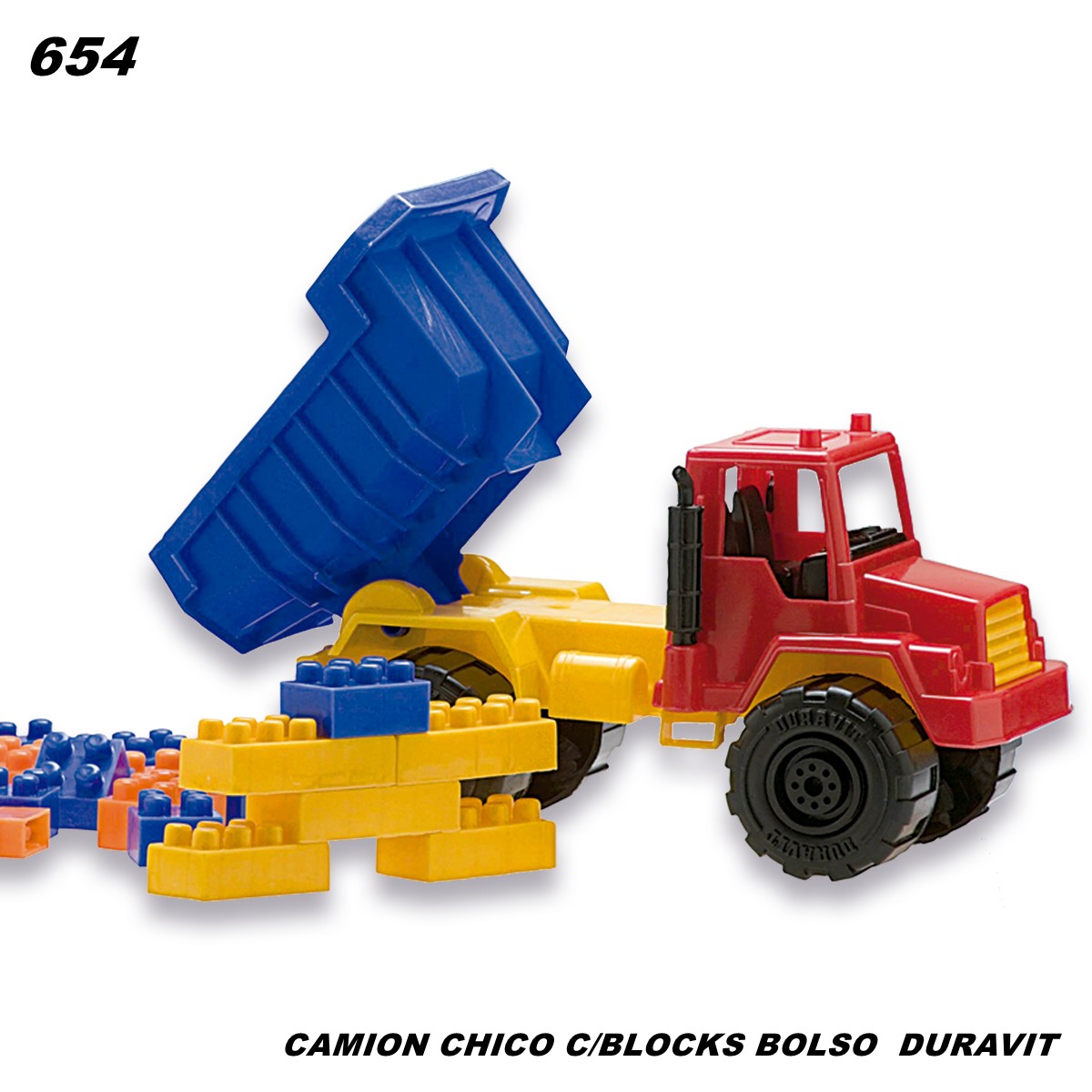 654 CAMION CHICO C/BLOCKS BOLSO (Caja 12)