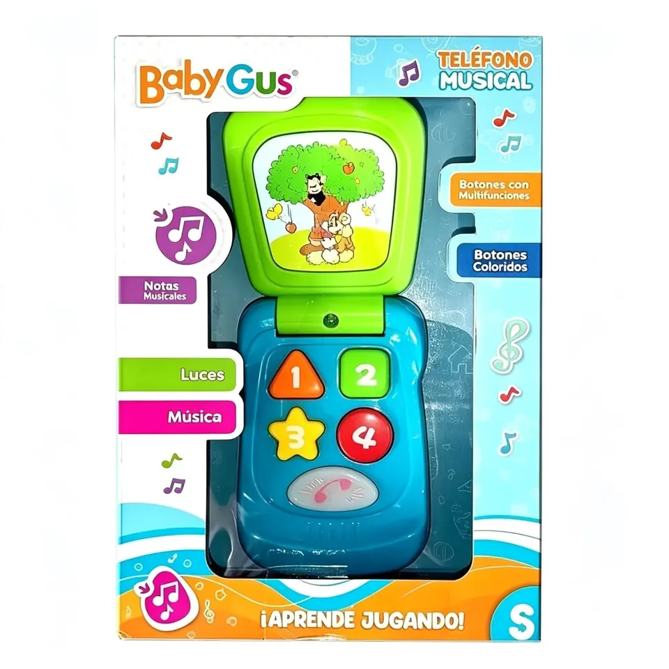 53883 - JUEGO INTERACTIVO CELULAR CON LUZ Y SONIDOS PILA 18X12X5