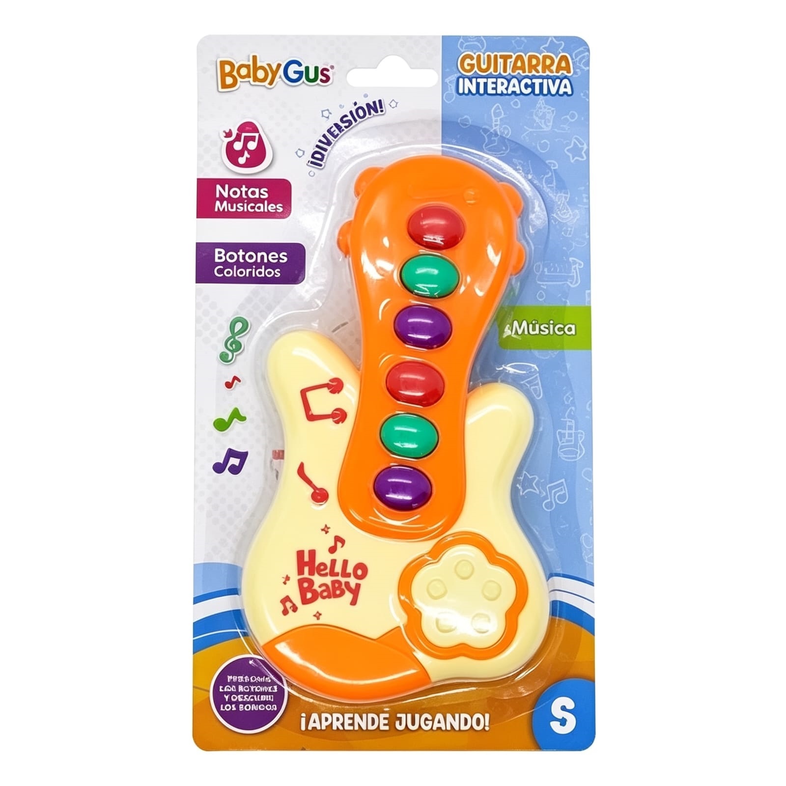 51178 - GUITARRA INTERACTIVA CON LUZ Y SONIDOS 24X13X4 (+FOTOS)