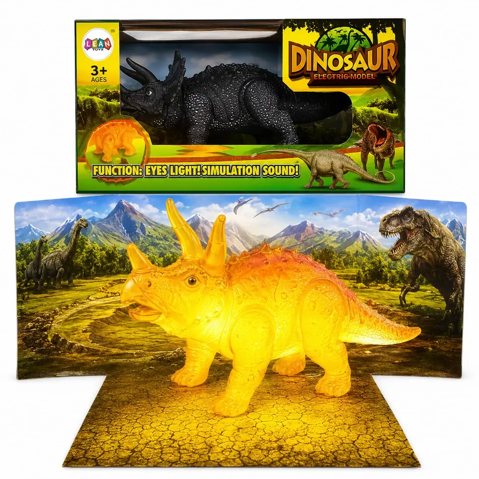 19701 - DINOSAURIO CAMINA LUZ SONIDO 22X11X10 (+VIDEO)