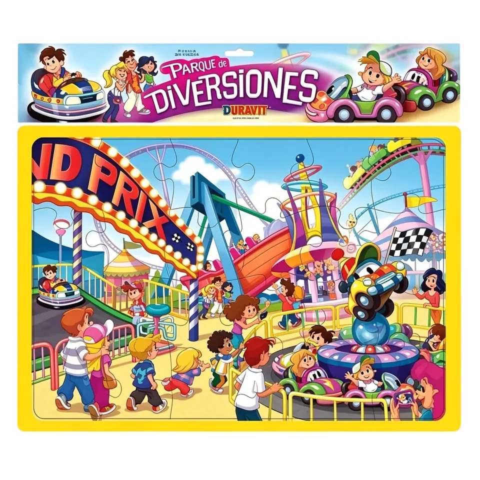 51 PUZZLE CUADRO 24 P GDE  PARQUE DE DIVERSIONES  DURAVIT (Caja 24)