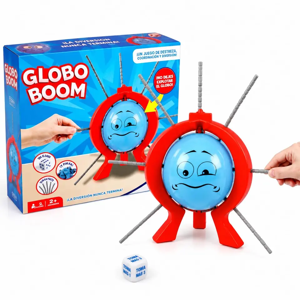 56955- JUEGO DE MESA REVIENTA EL GLOBO 27X27X6 +INFO+FOTOS
