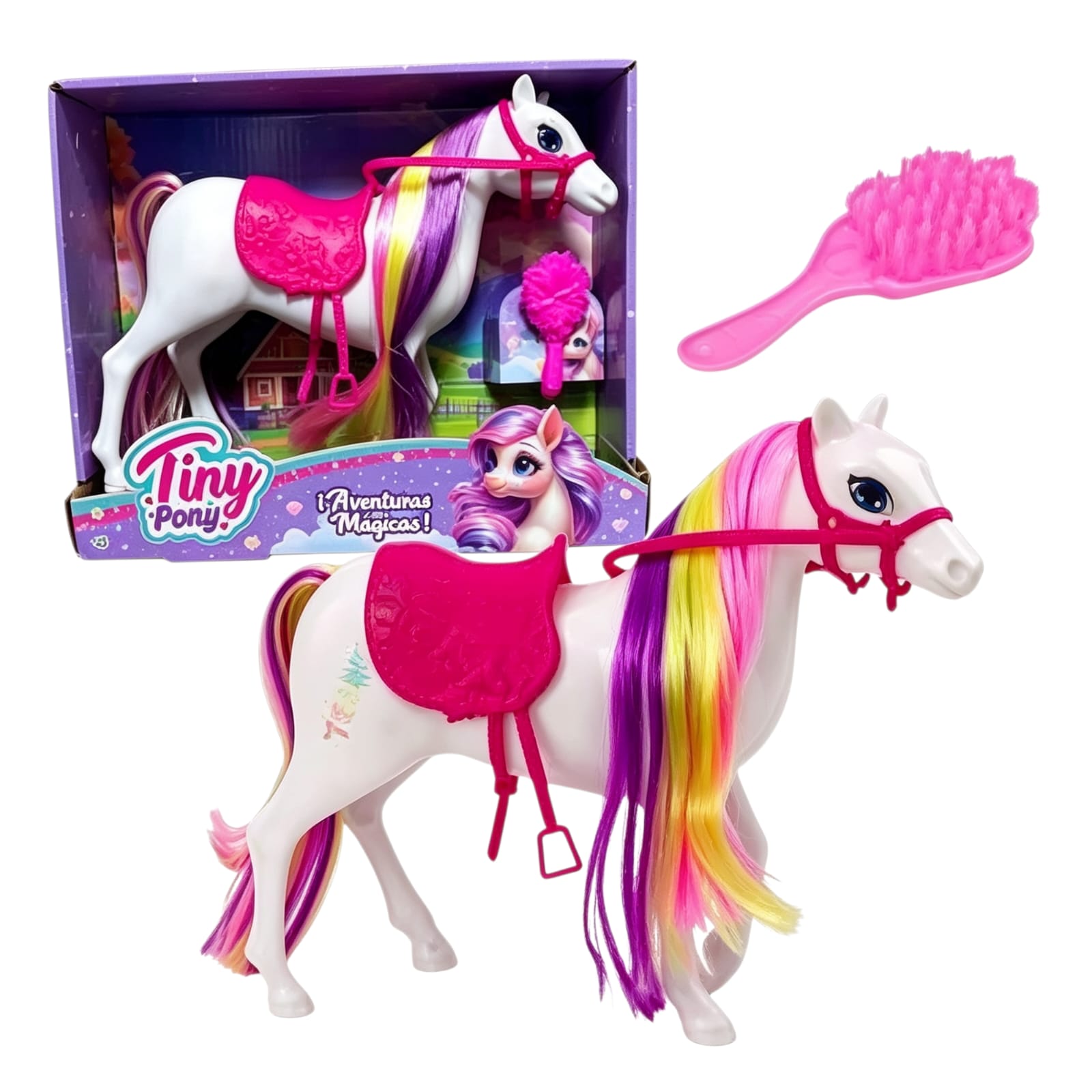 54355 - CABALLO TINY PONY C/ACCESORIOS CAJA 29X24X8 +INFO+FOTOS
