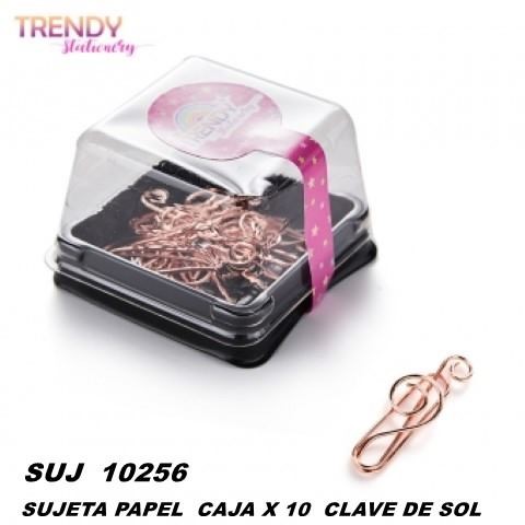10256 SUJETA PAPEL CAJITA X 10 CLAVE DE SOL