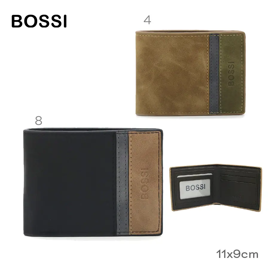 15774- Billetera Bossi T2	9cm	x11 cmx1 cm	PU +info+fotos