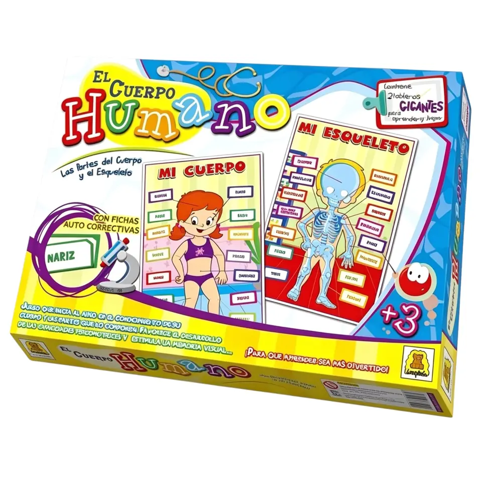 IM350- El cuerpo humano, Juego de encastre.Edad: a partir de 3 años Participantes: 1 o mas Medidas de la caja: 37.5 x 26 x 4 cm. IMPLAS DIDACTICOS EDUCATIVOS CAJAX6.