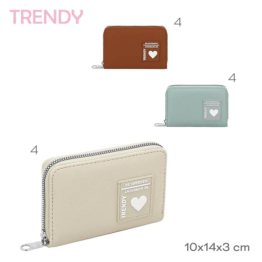 30247 - Billetera Trendy ,+INFO+FOTOS Composición: PU Alto: 10cm Ancho: 14cm Profundidad: 3cm