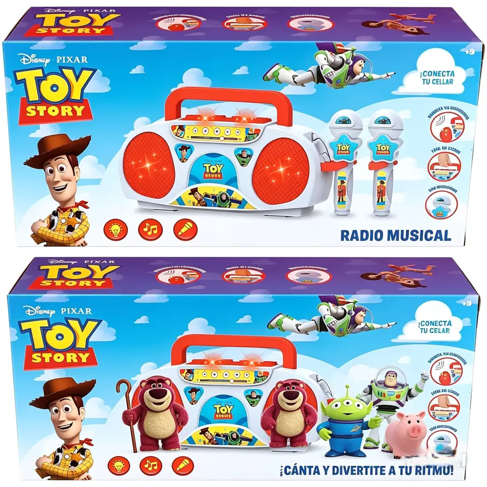 57401- PARLANTE CON MICROFONO Y LUCES TOY TORY 32X16X9 JUGUETES +INFO+FOTOS