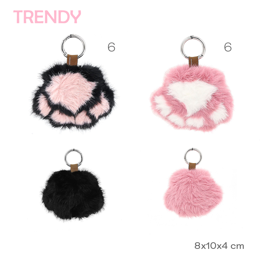30523 – Monederito Trendy, PATITAS COMPOSICION PELUCHE 10X8X4 +INFO+FOTOS