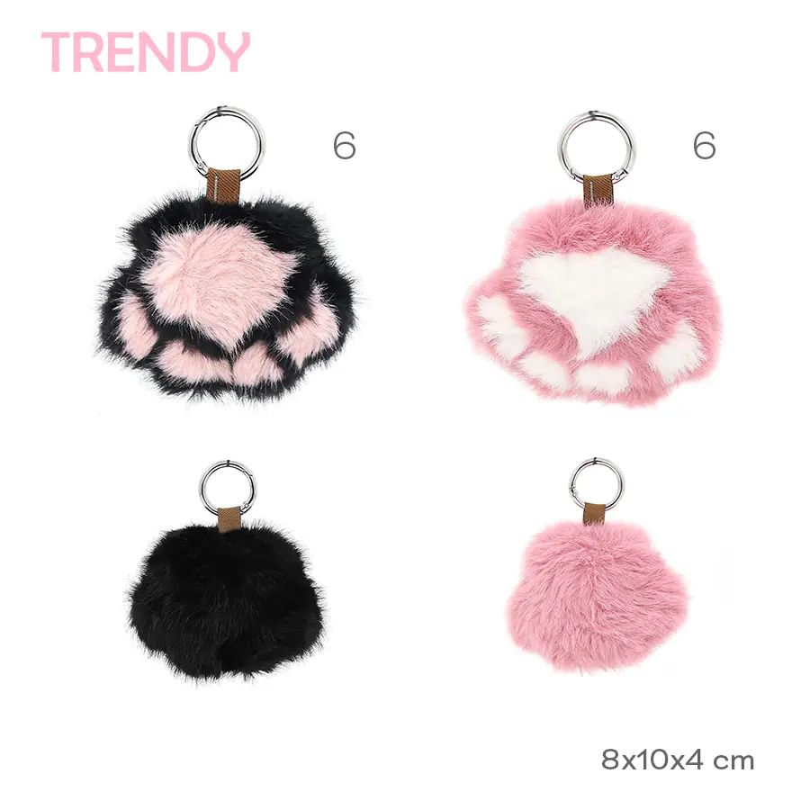 30523 – Monederito Trendy, PATITAS COMPOSICION PELUCHE 10X8X4 +INFO+FOTOS