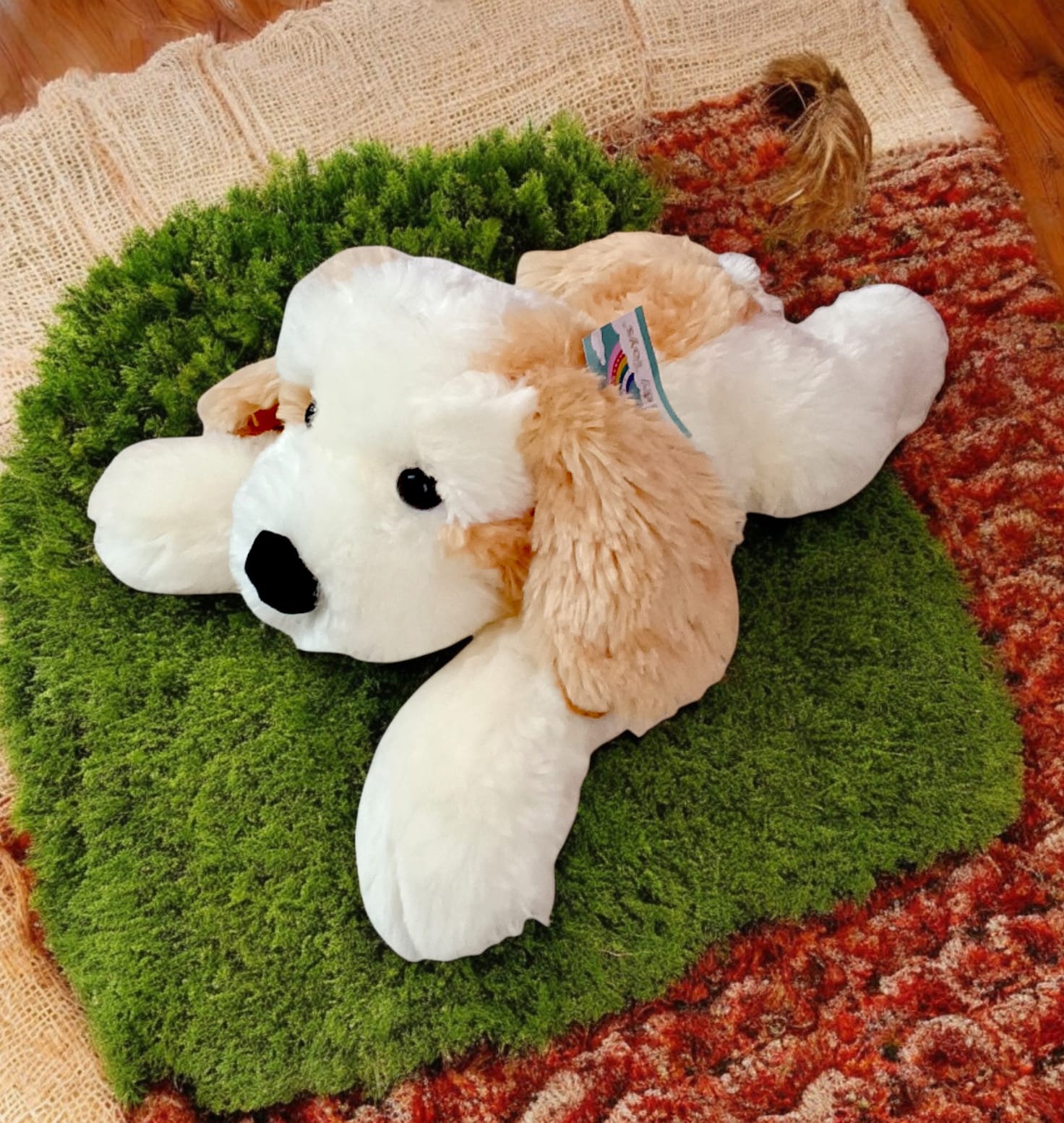 615834-18- PERRO ACOSTADO 18"=46CM  +INFO+FOTOS