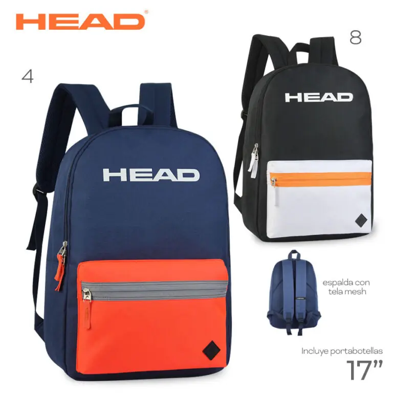 27175 – Mochila Head Descripción: 27175 – Composición: 100% nylon Alto: 43 cm Ancho: 29 cm Profundidad: 14 cm MAS INFO EN FOTO