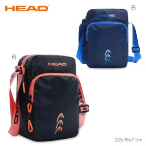 27119 – Morral Head  Composición: 100% nylon Alto: 22 cm Ancho: 15 cm Profundidad: 7 cm