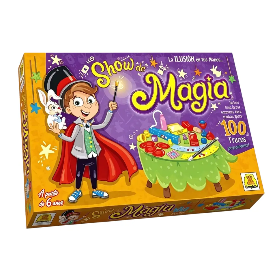 IM365- Magia 100 Trucos Edad: a partir de 6 años Participantes: 1 o mas, NO TRADICIONAL, Medidas de la caja: 34.5 x 22.5 x 4.5 cm Juego de Magia. IMPLAS CAJA X 8.