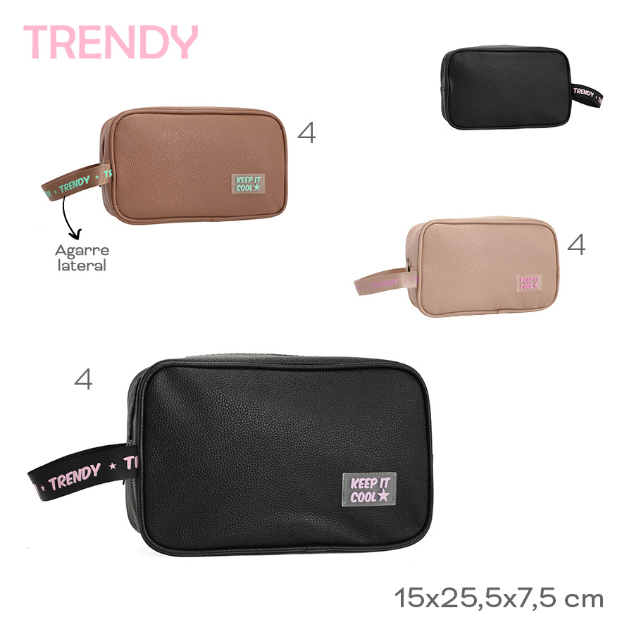 53756 - Portacosmeticos OPC CART Trendy  Info: Agarre lateral  Composición: PVC  Alto: 15cm  Ancho: 25,5cm  Profundidad: 7,5cm +INFO+FOTOS