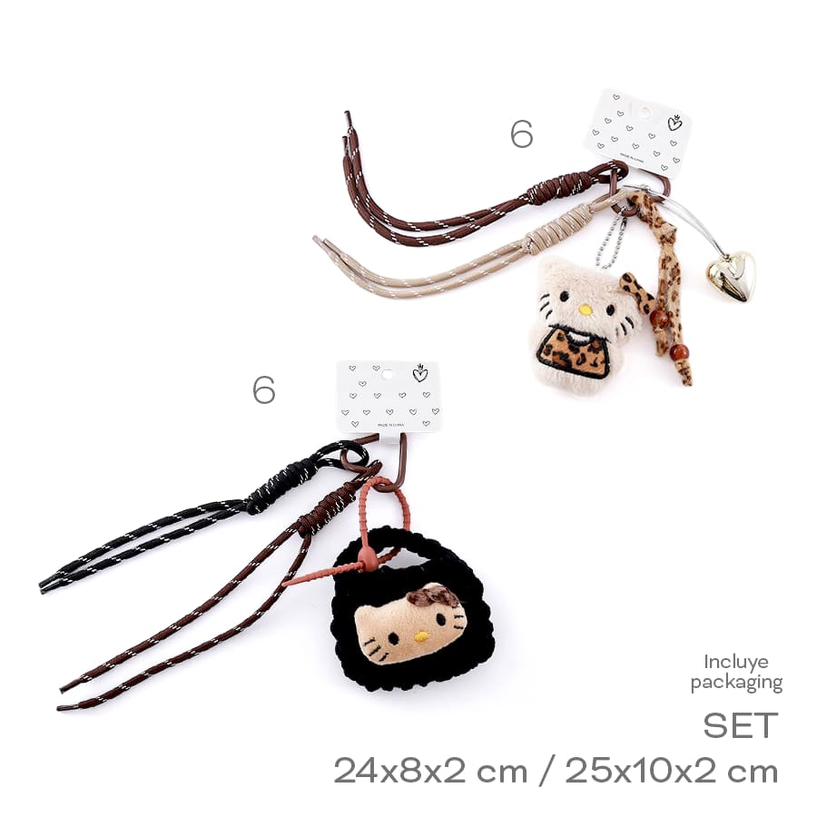 54863-Llavero COLGANTE KITTY	24x8x2 cm	25x10x2 cm		Peluche+Nylon	Incluye packaging +INFO+FOTOS
