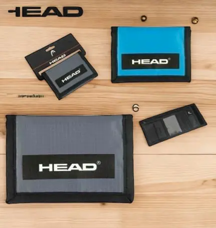 26634 - BILLETERA HEAD NÁUTICAS , COMPARTIMIENTOS INTERNOS CIERRE CON ABROJO E INCLUYE PACKAGING IDEAL PARA EXHIBICIÓN, 100% NYLON, 12.50 X 27 CM
