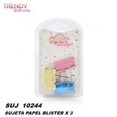10244 SUJETA PAPEL BLISTERS X 3