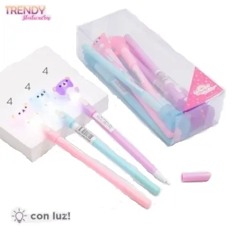 10759 LAPICERA TRENDY CAJA X 12 OSITOS CON LUZ