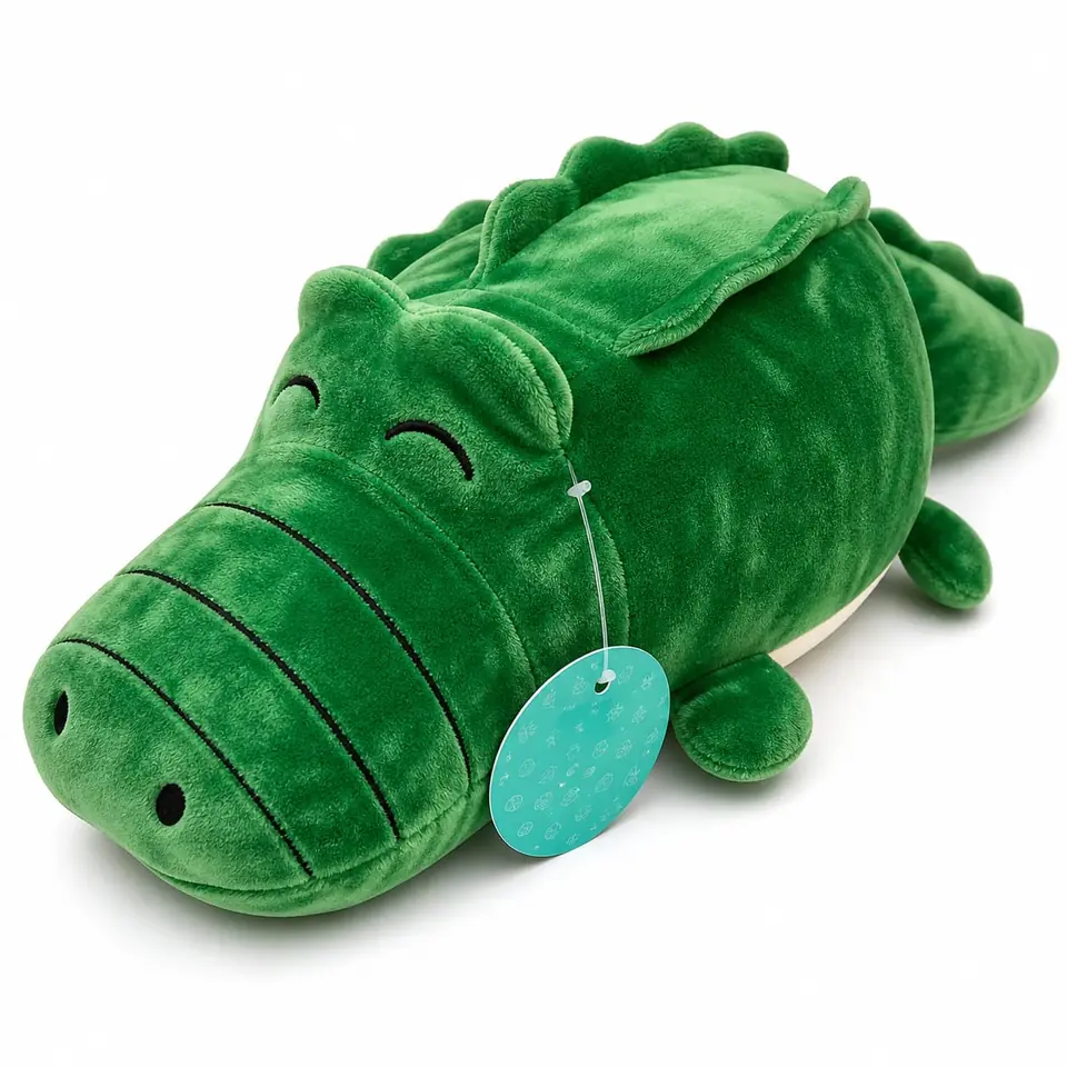 615463E- ALMOHADON COCODRILO PLUSH  NIÑOS BEBES 12"=30.50CM peluches +INFO+FOTOS