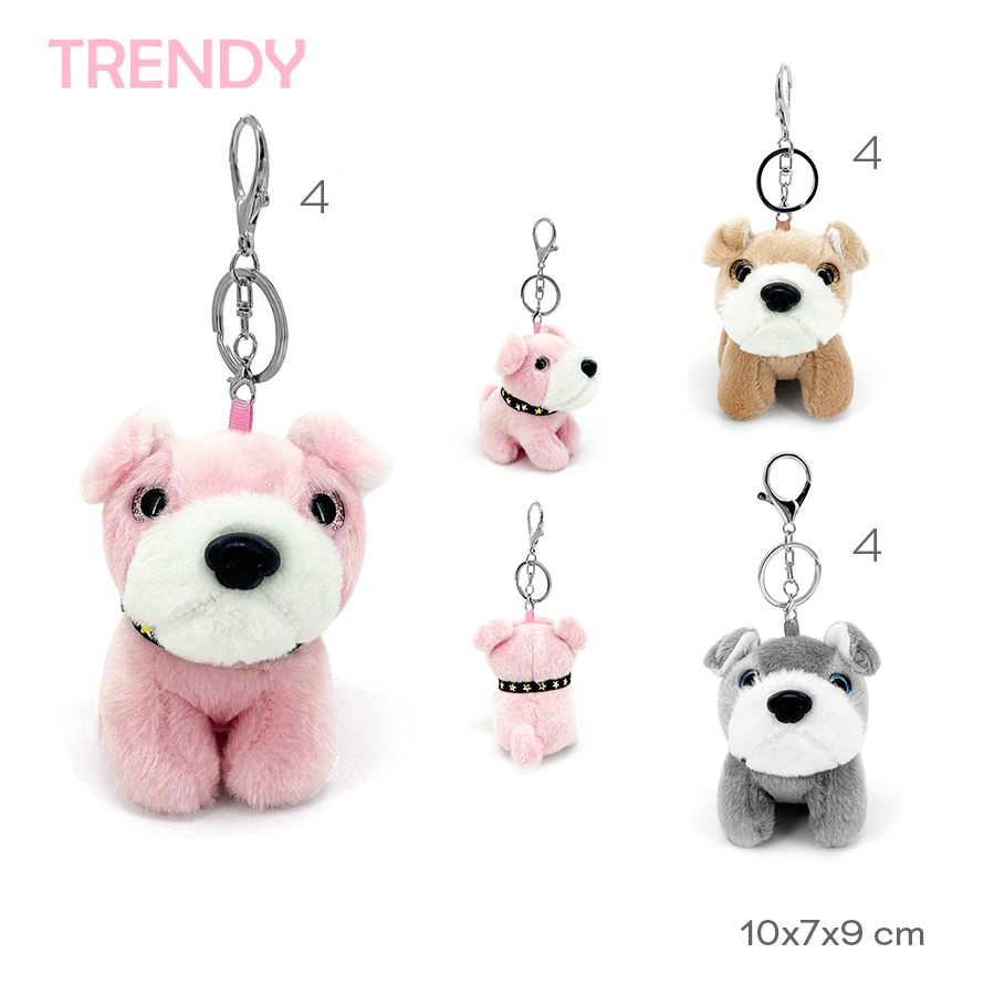 30470 - Llavero Peluche Trendy PERRITO  Composición: Peluche 10cm X 7cm X9cm +INFO+FOTOS